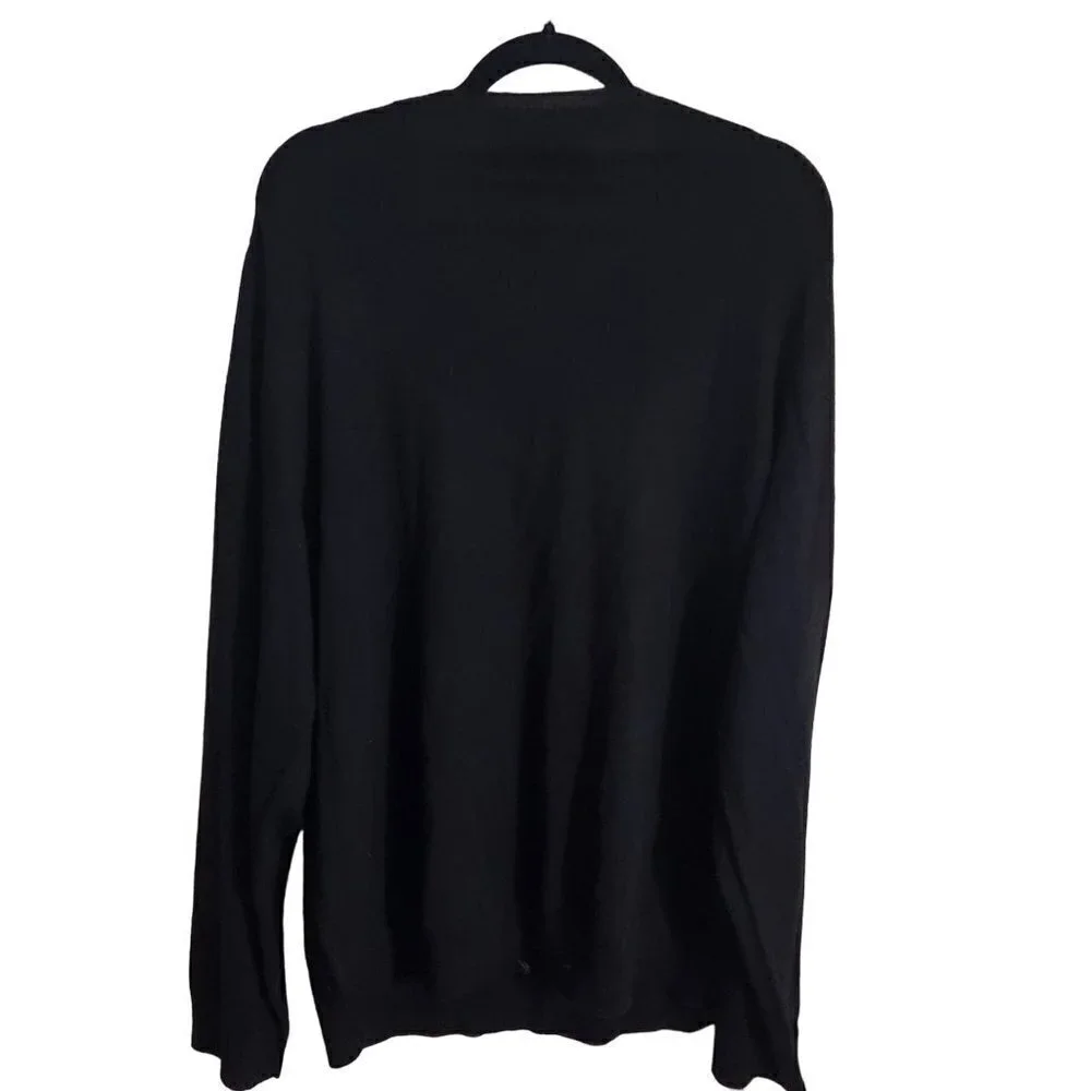 Apt 9 Merino Wool Argyle Dark Academia V Neck Unisex Sweater Size XXL